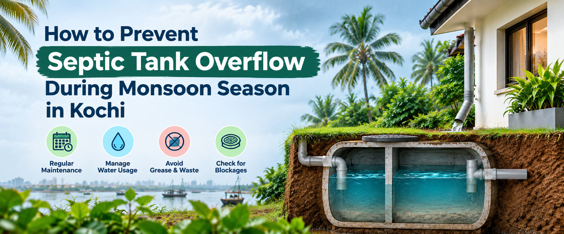 How to Prevent Septic Tank Overflow During Monsoon Season in Kochi